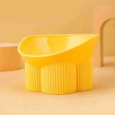 Gamelle pour chat - Anti - tipCatBowls™ - Jaune - les - chats - de - luxe