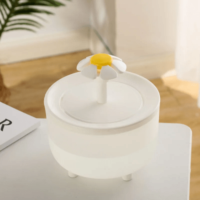 Fontaine à Eau Pour Chat - CatDrinker™ - Fleuron Blanc - les - chats - de - luxe