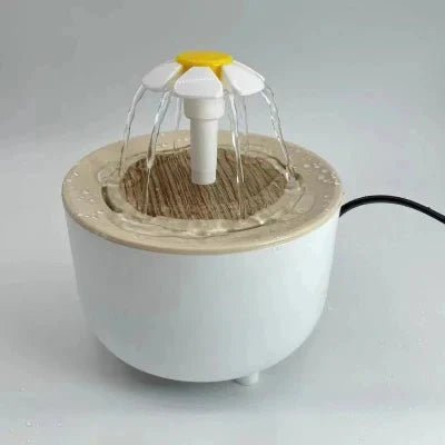 Fontaine à Eau Pour Chat - CatDrinker™ - Grain de bois blanc - les - chats - de - luxe