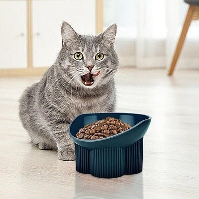 Gamelle pour chat - Anti - tipCatBowls™ - Bleu vert - les - chats - de - luxe